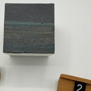 Load image into Gallery viewer, READY TO SHIP ABSTRACT ART MARBLING PAPER ON WOODEN CUBES