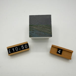 Load image into Gallery viewer, READY TO SHIP ABSTRACT ART MARBLING PAPER ON WOODEN CUBES