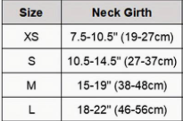 Load image into Gallery viewer, Neck measurement size chart