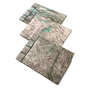 Load image into Gallery viewer, Japanese ink marbled traditional stab-bound books