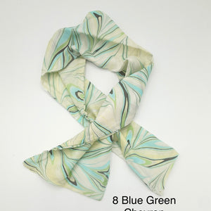 Load image into Gallery viewer, READY TO SHIP MARBLED SILK SCARF
