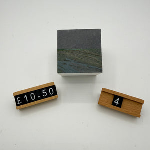 Load image into Gallery viewer, READY TO SHIP ABSTRACT ART MARBLING PAPER ON WOODEN CUBES
