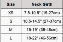 Load image into Gallery viewer, Neck measurement size chart
