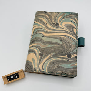 Load image into Gallery viewer, READY TO SHIP MARBLED LEATHER JOURNALS A6
