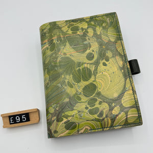 Load image into Gallery viewer, READY TO SHIP MARBLED LEATHER JOURNALS A6
