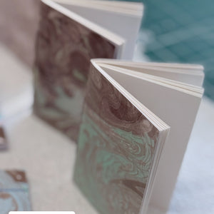 Load image into Gallery viewer, WORKSHOP - Introduction to Suminagashi Ink Marbling + Japanese Stab-Bound Bookbinding 18 October 2025

