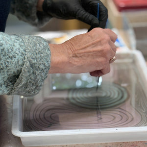 Load image into Gallery viewer, WORKSHOP - Introduction to Suminagashi Ink Marbling + Japanese Stab-Bound Bookbinding 18 October 2025
