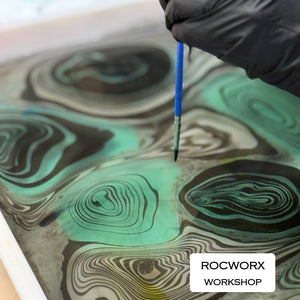 Load image into Gallery viewer, WORKSHOP - Introduction to Suminagashi Ink Marbling + Japanese Stab-Bound Bookbinding 18 October 2025

