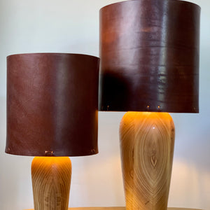 Load image into Gallery viewer, Leather Lampshade &#39;Rugglestone&#39;
