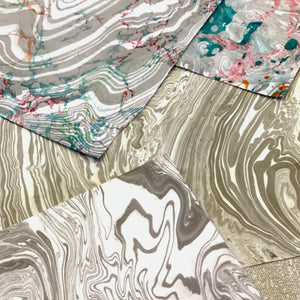 Load image into Gallery viewer, Student ink marbled papers
